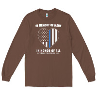 Chestnut national police week shirt in memory and honor us flag Long Sleeve Tee - linhVisuals