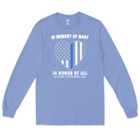 Colony Blue national police week shirt in memory and honor us flag Long Sleeve Tee - linhVisuals
