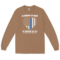 Toasted Coconut national police week shirt in memory and honor us flag Long Sleeve Tee - linhVisuals