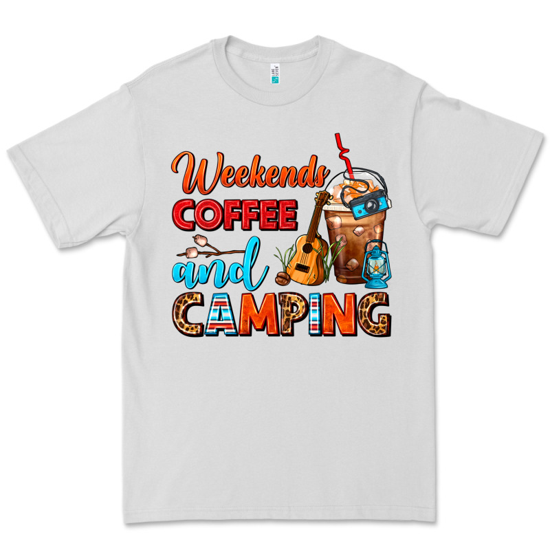 Weekends Coffee And Camping Frappe Coffee Premium Tee by FaDigitalArtStudio | Teevron