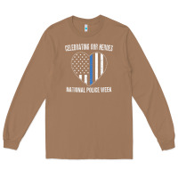 Toasted Coconut national police week shirt vintage blue line american flag Long Sleeve Tee - linhVisuals