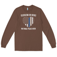 Chestnut national police week shirt vintage blue line american flag Long Sleeve Tee - linhVisuals