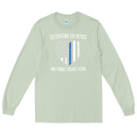 Matcha national police week shirt vintage blue line american flag Long Sleeve Tee - linhVisuals