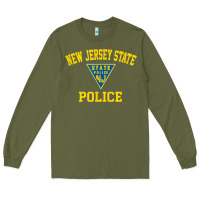 Army Green new jersey state police Long Sleeve Tee - linhVisuals