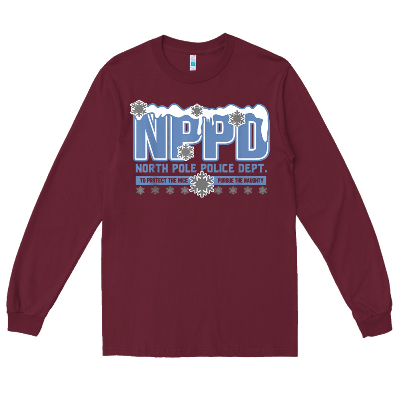 North Pole Police Department Long Sleeve Tee by linhVisuals | Teevron
