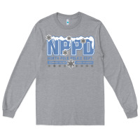 Heather Grey north pole police department Long Sleeve Tee - linhVisuals