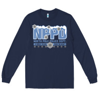 Navy north pole police department Long Sleeve Tee - linhVisuals