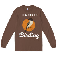 Chestnut birding birdwatching eastern phoebe Long Sleeve Tee - linhVisuals