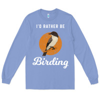 Colony Blue birding birdwatching eastern phoebe Long Sleeve Tee - linhVisuals