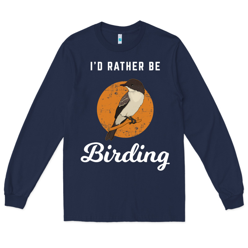 Birding Birdwatching Eastern Phoebe Long Sleeve Tee by linhVisuals | Teevron