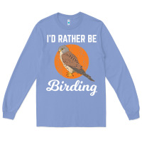 Colony Blue birding birdwatching kestrel bird bird Long Sleeve Tee - linhVisuals