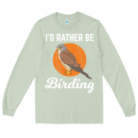 Matcha birding birdwatching kestrel bird bird Long Sleeve Tee - linhVisuals