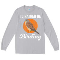 Moon Dust birding birdwatching kestrel bird bird Long Sleeve Tee - linhVisuals