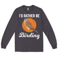 Smoke birding birdwatching kestrel bird bird Long Sleeve Tee - linhVisuals