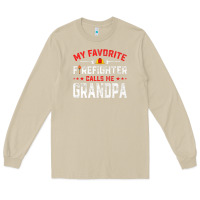 Mushroom mens father's day my favorite firefighter calls me grandpa premium Long Sleeve Tee - linhVisuals