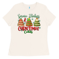 Bone snow flakes and christmas cakes Ladies Tee - FaDigitalArtStudio