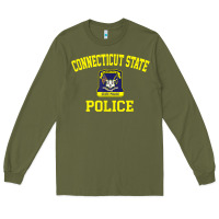 Army Green connecticut state police Long Sleeve Tee - linhVisuals