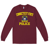 Burgundy connecticut state police Long Sleeve Tee - linhVisuals