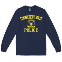 Navy connecticut state police Long Sleeve Tee - linhVisuals