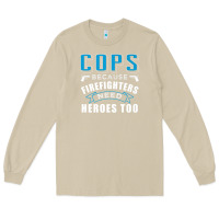 Mushroom cops because firefighters need heroes too premium Long Sleeve Tee - linhVisuals