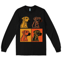 Black rhodesian ridgeback t  shirt rhodesian ridgeback dog gift idea t  shir Long Sleeve Tee - linhVisuals