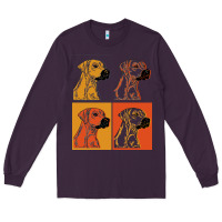 Plum rhodesian ridgeback t  shirt rhodesian ridgeback dog gift idea t  shir Long Sleeve Tee - linhVisuals