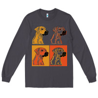 Smoke rhodesian ridgeback t  shirt rhodesian ridgeback dog gift idea t  shir Long Sleeve Tee - linhVisuals