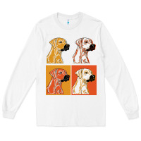 White rhodesian ridgeback t  shirt rhodesian ridgeback dog gift idea t  shir Long Sleeve Tee - linhVisuals