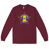 Burgundy philadelphia police t shirt   ppd Long Sleeve Tee - linhVisuals