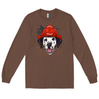Chestnut dalmatian firefighter dalmatian dog lover Long Sleeve Tee - linhVisuals