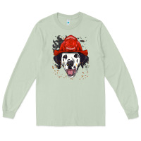 Matcha dalmatian firefighter dalmatian dog lover Long Sleeve Tee - linhVisuals