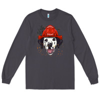 Smoke dalmatian firefighter dalmatian dog lover Long Sleeve Tee - linhVisuals