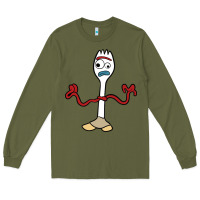 Army Green forky Long Sleeve Tee - linhVisuals
