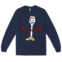 Navy forky Long Sleeve Tee - linhVisuals