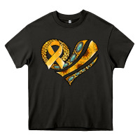 Asphalt childhood cancer awareness heart Heavy Core Tee - Jasminsmagicworld