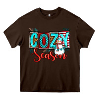 Chocolate Brown cozy season Heavy Core Tee - OliviaCreatesArt