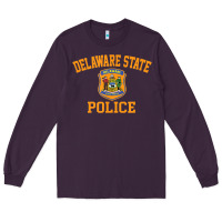 Plum delaware state police Long Sleeve Tee - linhVisuals
