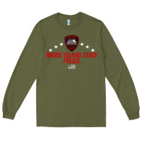 Army Green rhode island state police Long Sleeve Tee - linhVisuals