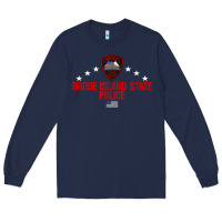 Navy rhode island state police Long Sleeve Tee - linhVisuals