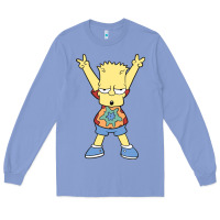 Colony Blue groovy bart Long Sleeve Tee - linhVisuals