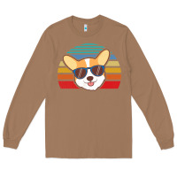 Toasted Coconut cool corgi vintage 80s dog lover Long Sleeve Tee - linhVisuals