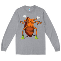 Heather Grey cool easy cockroach insect halloween Long Sleeve Tee - linhVisuals