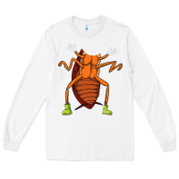 White cool easy cockroach insect halloween Long Sleeve Tee - linhVisuals