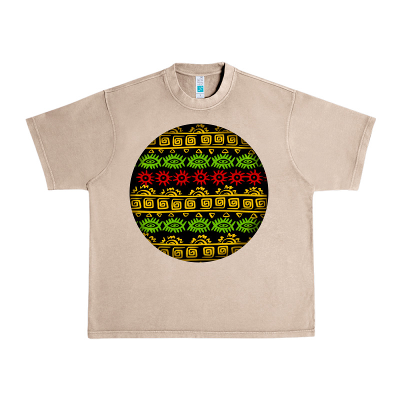 African Masks Round Earrings Urban Heavy Tee by BundleAndBundleShop | Teevron