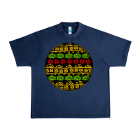 Navy african masks round earrings Urban Heavy Tee - BundleAndBundleShop
