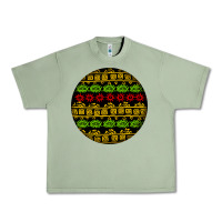 Oil Green african masks round earrings Urban Heavy Tee - BundleAndBundleShop
