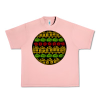 Salmon african masks round earrings Urban Heavy Tee - BundleAndBundleShop