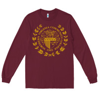 Burgundy northern virginia community college Long Sleeve Tee - linhVisuals
