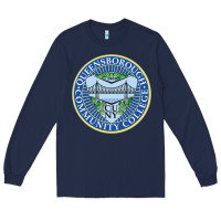 Navy queensborough community college Long Sleeve Tee - linhVisuals