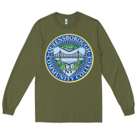 Army Green queensborough community college Long Sleeve Tee - linhVisuals